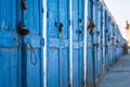 Blue doors in essaouira,Morocco