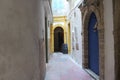 Blue doors morocco essaouira Royalty Free Stock Photo