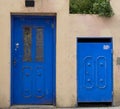 Blue doors Neve Tzedek Israel Royalty Free Stock Photo