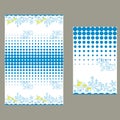 Blue dots and seabed. pattern seamless