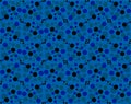 Blue dotted background. Vintage backdrop abstract dots.