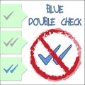 Blue Double Check