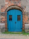 Blue Double Door In Denmark
