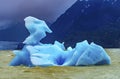 Blue Dragon Iceberg Grey Lake Torres del Paine National Park Chile Royalty Free Stock Photo