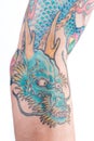 Blue Dragon Tattoo on Arm