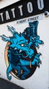 Blue Dragon Tattoo Wall Art