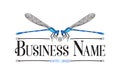 Blue Dragonfly Abstract Vintage Retro Logo Royalty Free Stock Photo