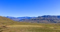 Blue Drakensberg mountains in the distance Royalty Free Stock Photo