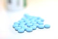 Blue Drug Pills Royalty Free Stock Photo