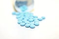 Blue Drug Pills Royalty Free Stock Photo