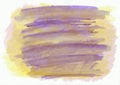 Blue dry horizontal watercolor hand drawn background. Beautiful diagonal hard strokes of the paint brush