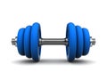 Blue dumbell