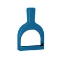 Blue Dustpan icon isolated on transparent background. Cleaning scoop services.