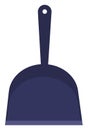 Blue dustpan, icon