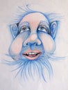 Blue dwarf portrait