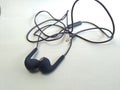 Blue Earphone Photos Royalty Free Stock Photo