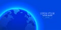 Blue earth background with text space Royalty Free Stock Photo