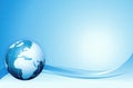 Blue Earth background, www, internet