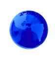 Blue Earth crystal globe illustration Royalty Free Stock Photo