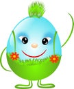 Blue easter boy Royalty Free Stock Photo