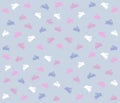 Blue Easter Bunny Background Pattern