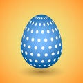 Blue Easter egg Royalty Free Stock Photo