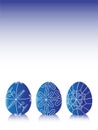 Blue easter eggs