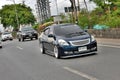 Blue ECO Car Sedan in VIP Style Royalty Free Stock Photo