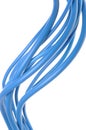 Blue electric cable used in electrical instalation Royalty Free Stock Photo