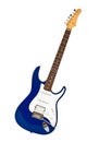 Blue electric guitar