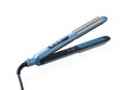 Blue electric hair straightener