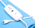 Blue electric heating pad Royalty Free Stock Photo