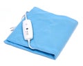 Blue electric heating pad Royalty Free Stock Photo