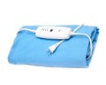 Blue electric heating pad Royalty Free Stock Photo