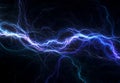 Blue electric lighting Royalty Free Stock Photo