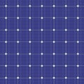 Blue electric solar panel seamless pattern. Vector