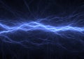 Blue electrical lightning background