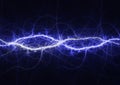 Blue electrical lightning background