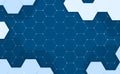 Blue electronics octagon background wallpaper