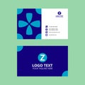 Blue Elegant Awesome Business Card Template