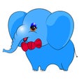 Blue elephant