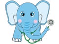 Blue elephant doctor