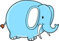 Blue Elephant vector Royalty Free Stock Photo