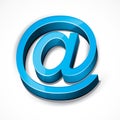 Blue at email sign