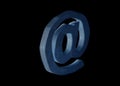 Blue email sign Royalty Free Stock Photo