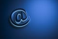blue email sign Royalty Free Stock Photo