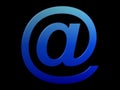 Blue @ (email symbol) Royalty Free Stock Photo