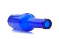 Blue empty bottle Royalty Free Stock Photo