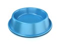 Blue empty pet bowl Royalty Free Stock Photo