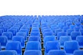 Blue Empty Stadium Seats Royalty Free Stock Photo